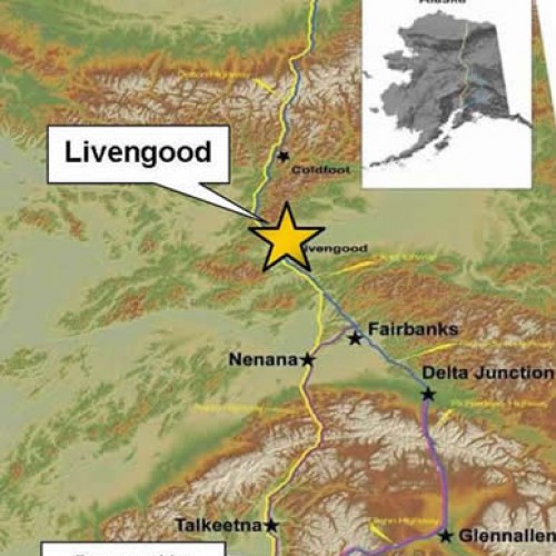 Infrastructure Map of Livengood project