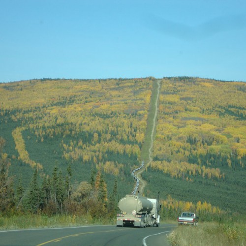 Elliot Highway and Trans-Alaska Pipeline